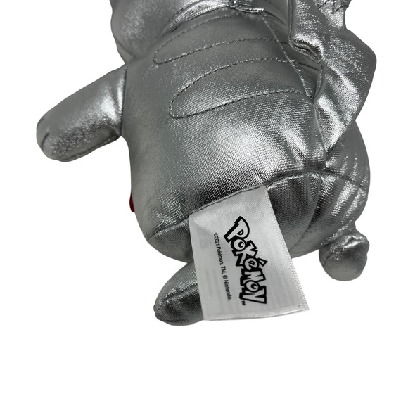 Pikachu‎ Plush Silver Gamestop Pokemon 25th Anniversary Celebration Chrome - Picture 6 of 7